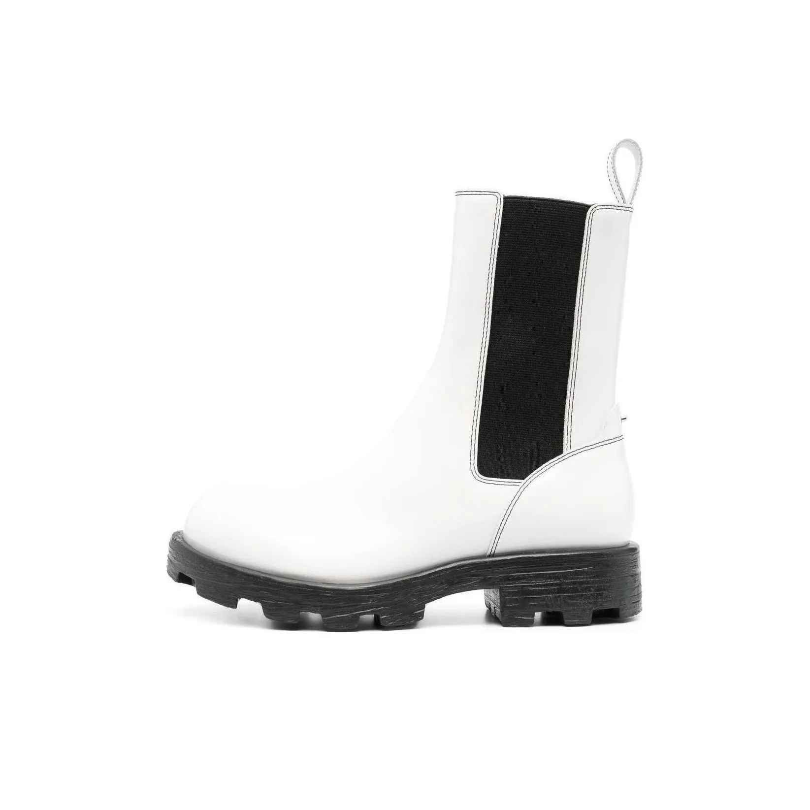 DIESEL Short Chelsea Boots Women's White