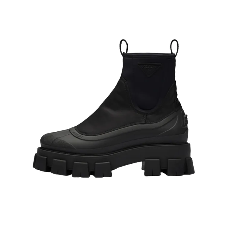 PRADA Short Chelsea Boots 6cm Men's Black