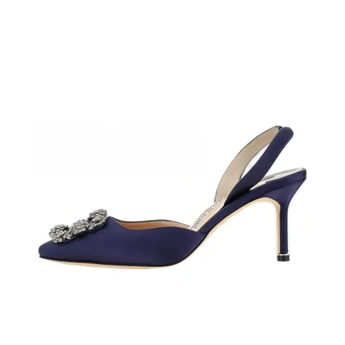 MANOLO BLAHNIK Высокие каблуки Синие Женские