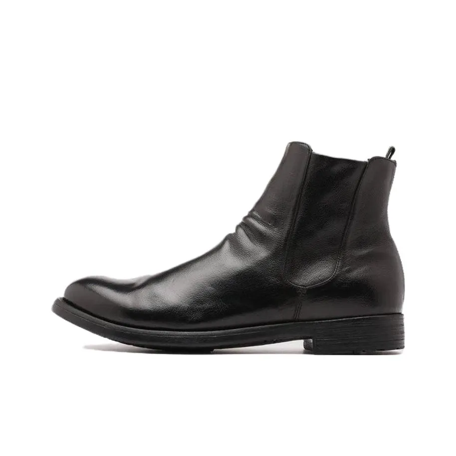 Officine Creative Side Zip Ankle Boots