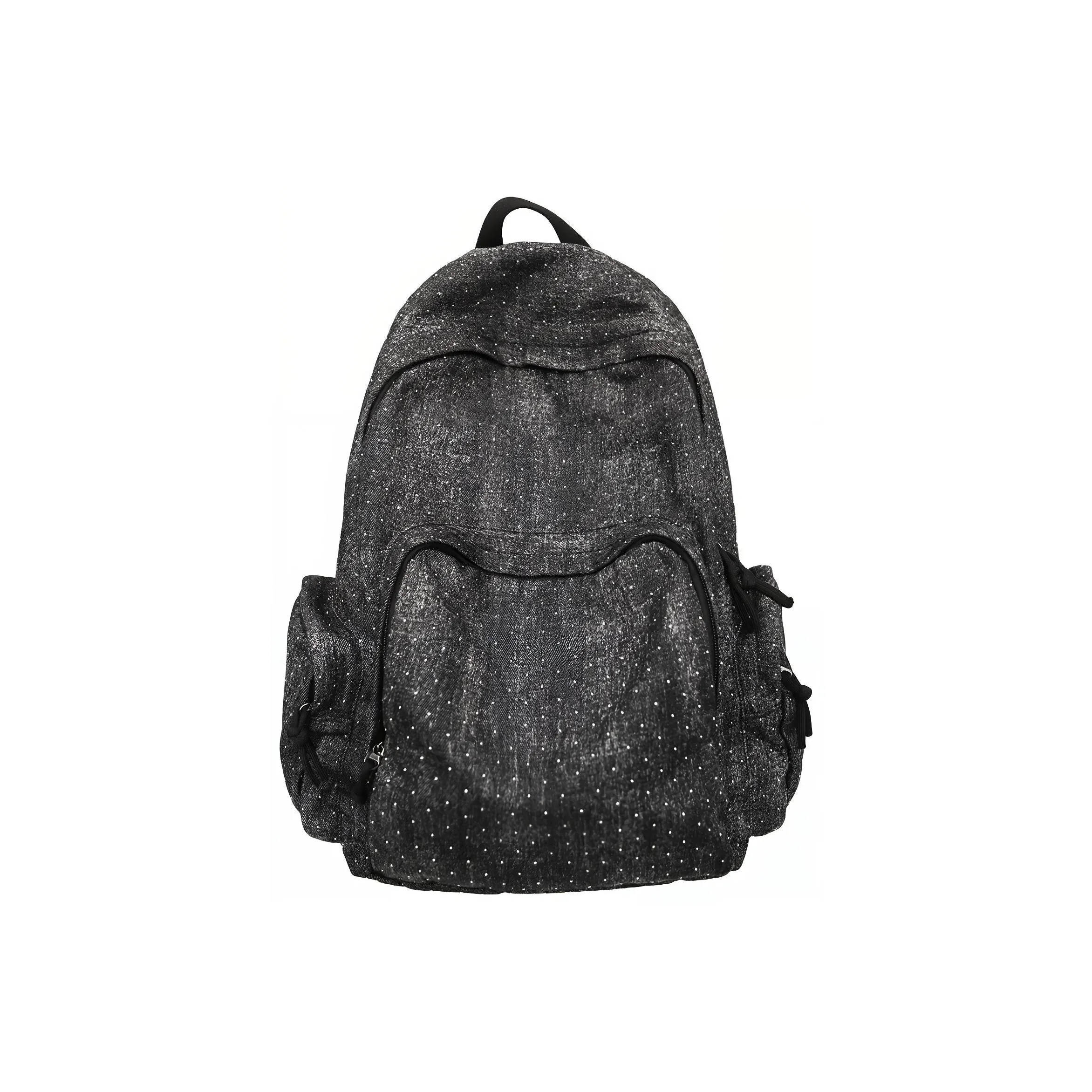 Travel Denim Backpack Regular Unisex Black/Dark Blue/Light Blue