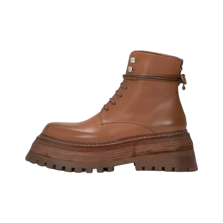 Marsèll Quadrarmato Leather Desert Boots