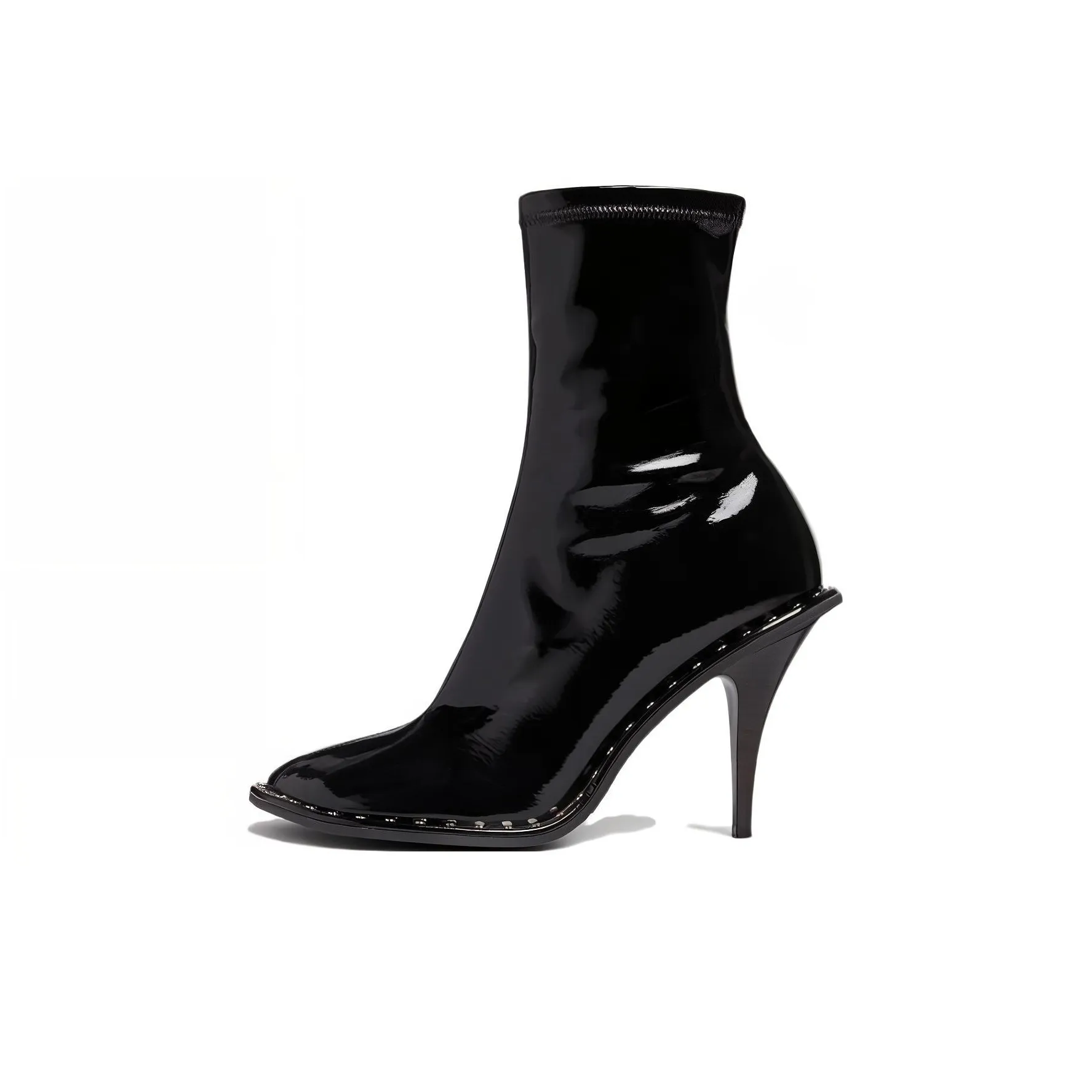 Stella McCartney Ryder Lacquered Ankle Boots