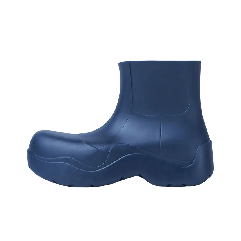 Bottega Veneta Puddle Rain Boots Ankle Boots Women's Blue