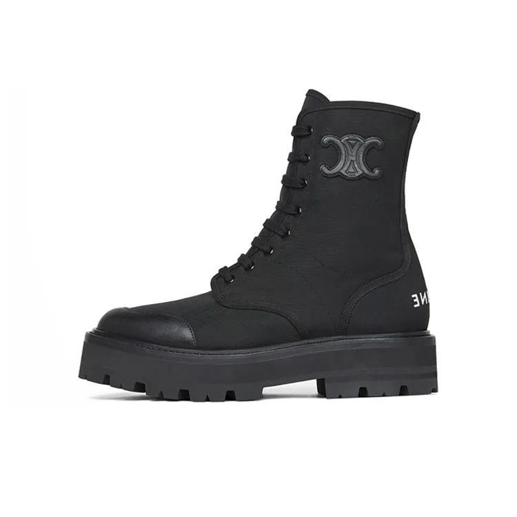 CELINE Bulky Ankle Boots 4.5cm Women's Black