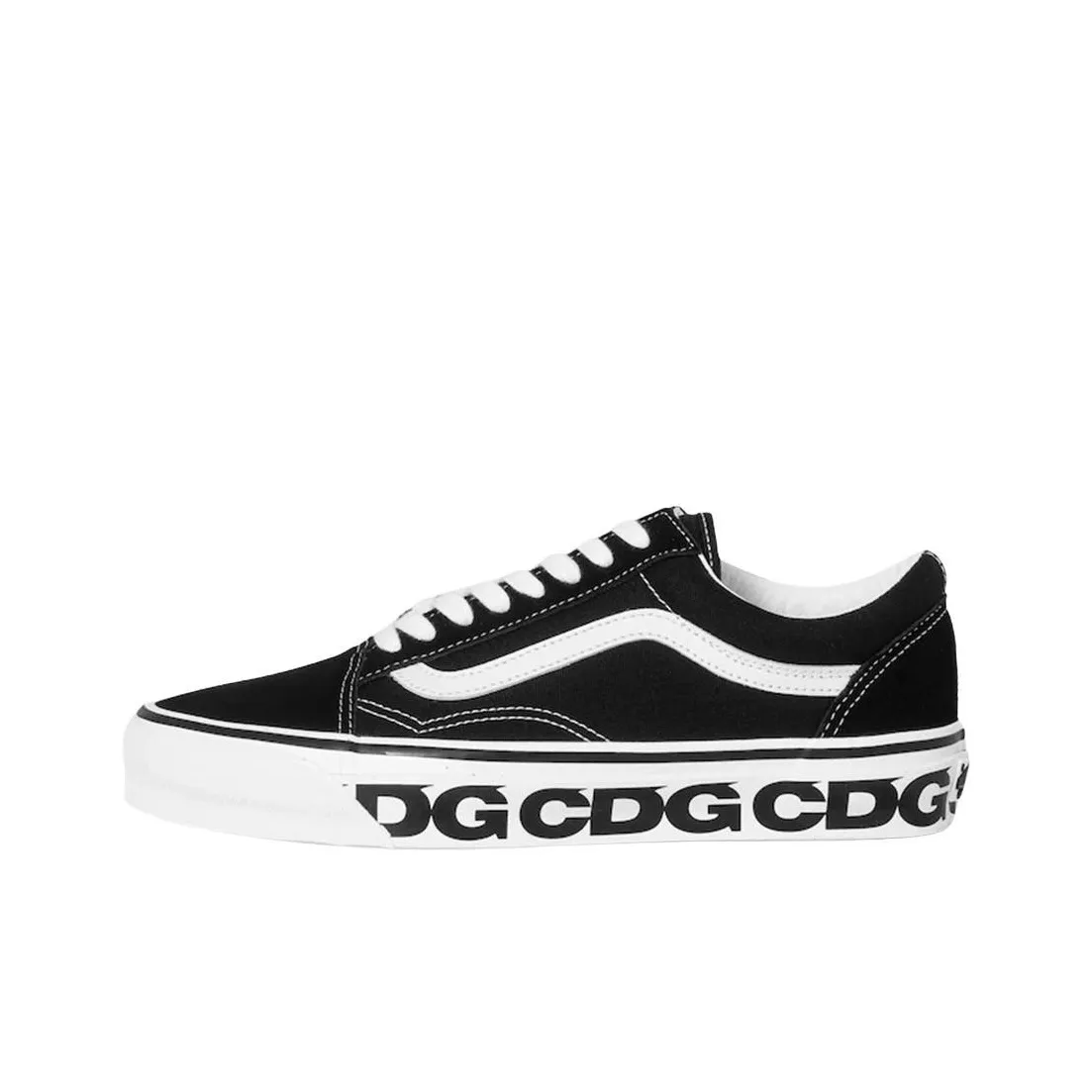 CDG Collaboration x VANS Old Skool 36 Low Топ Скейтборд Кроссовки Мужские Черные Белые