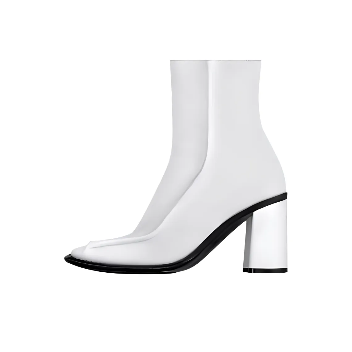 LOUIS VUITTON Berlin Ankle Boots 8cm Women's White