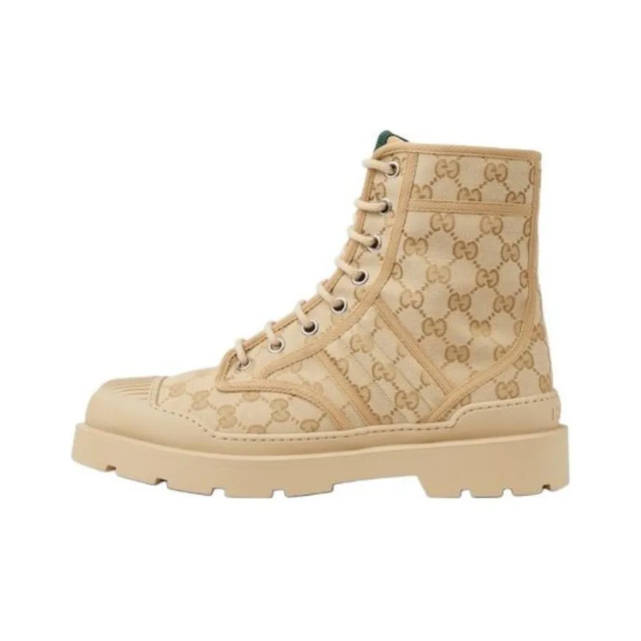 GUCCI Ankle Boots Men's Beige