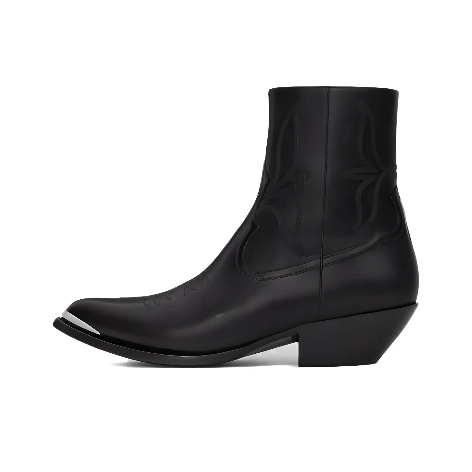 CELINE Ankle Boots 5cm Men's Black