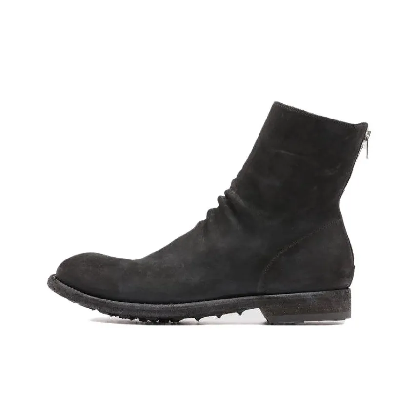 Officine Creative Matte Calf Leather Zip Boots