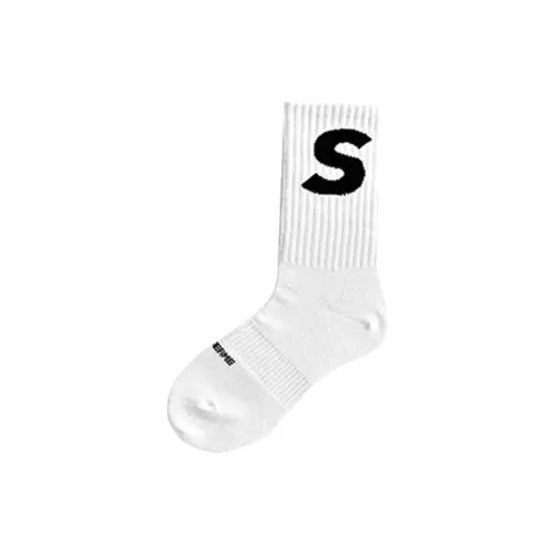 SINSIN Белые унисекс носки MID до икры