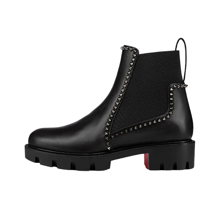 CL LUBOTING Ankle Length Chelsea Boots Women's Black