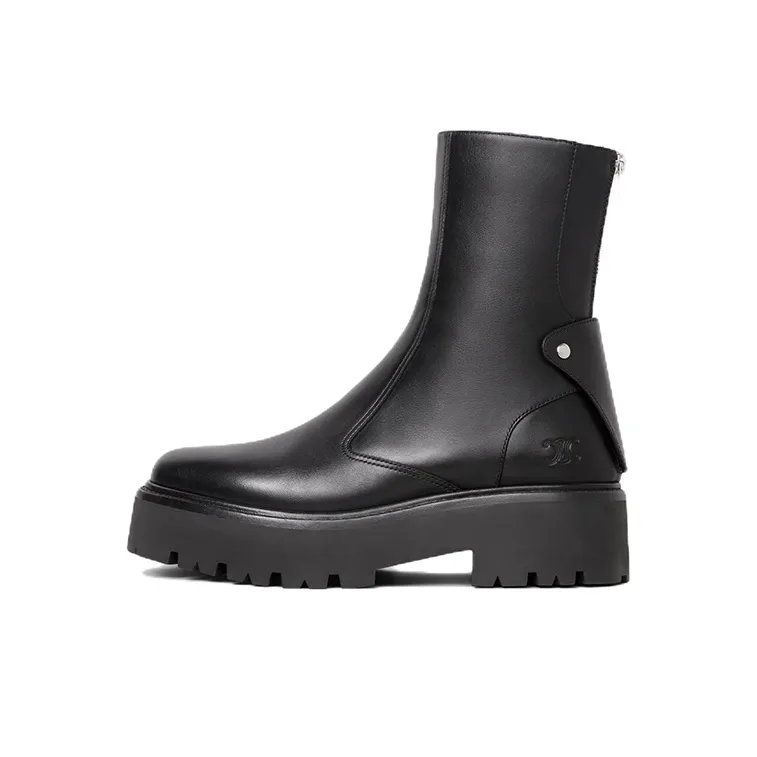 CELINE Bulky Ankle Boots Women's Black
