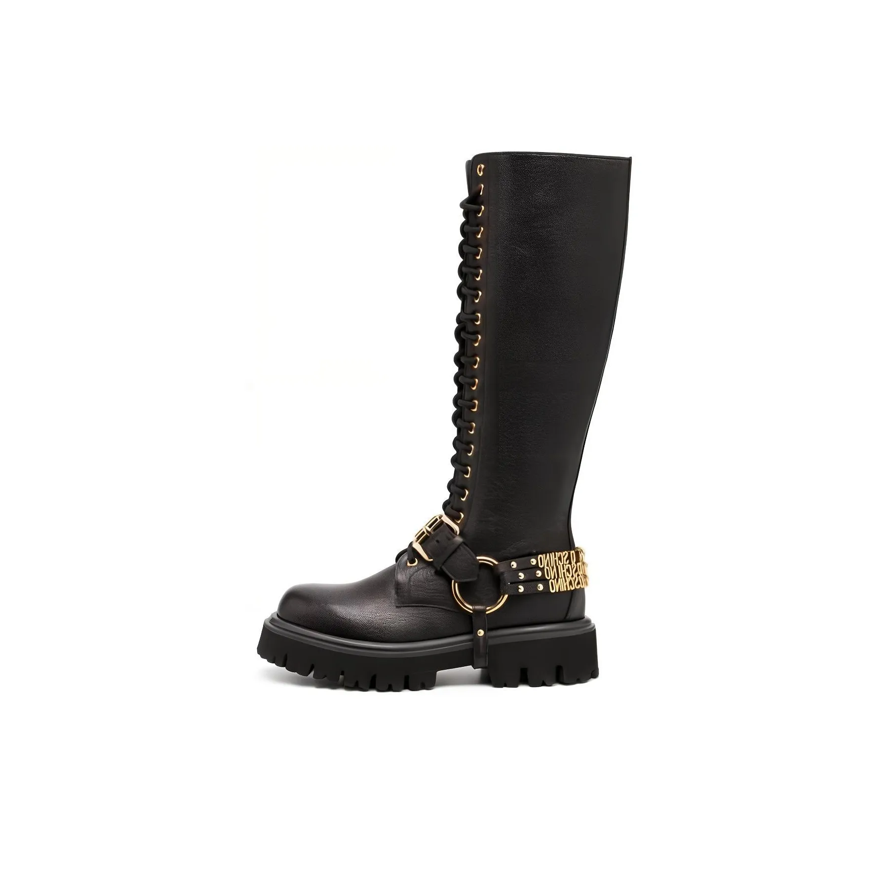 MOSCHINO Knee high Boots Women's Black