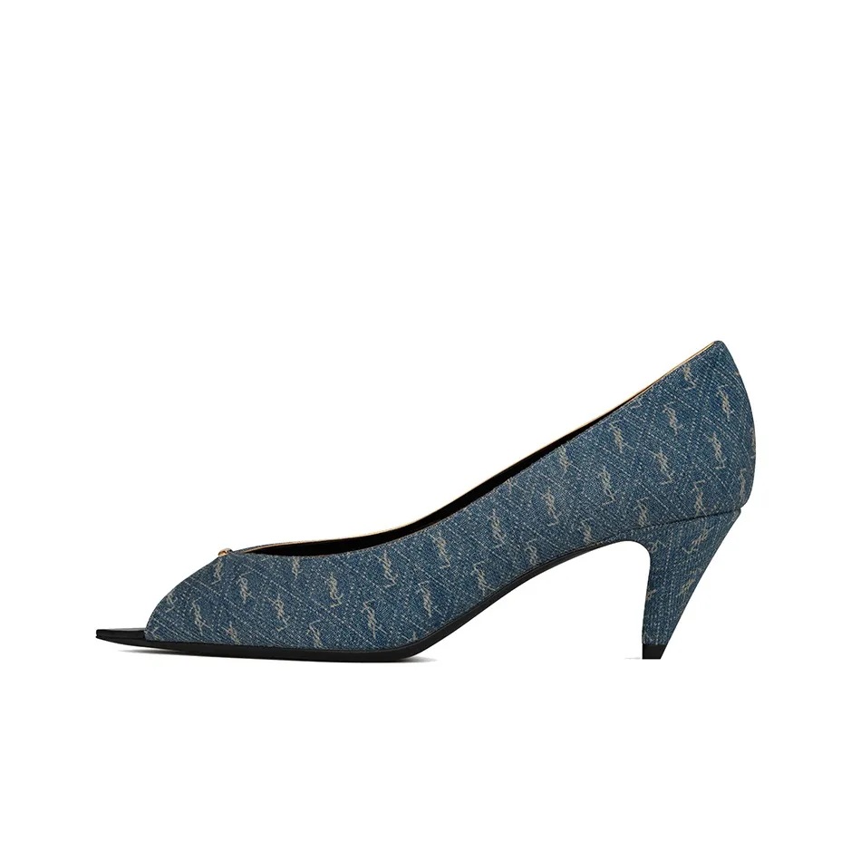 SAINT LAURENT Monogram-pattern Open-toe Sandals
