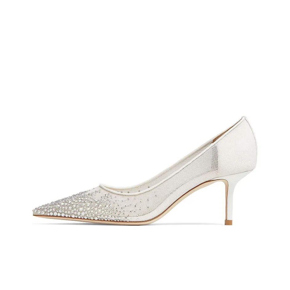 Jimmy Choo Love High Heels Women's White