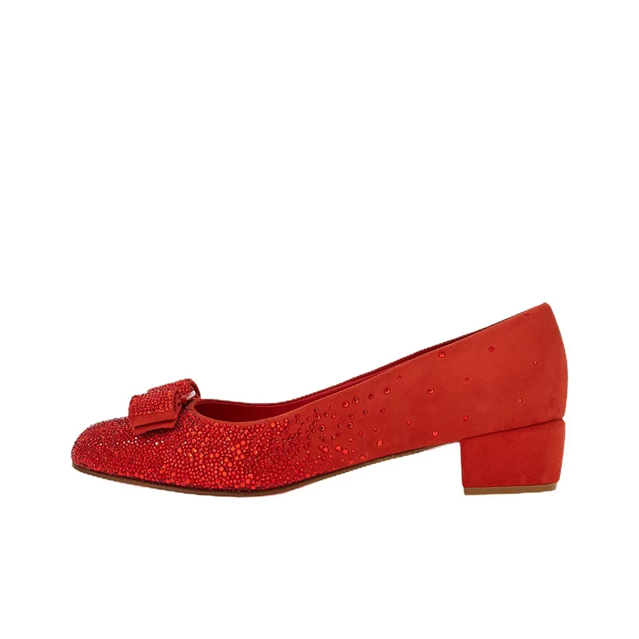 FERRAGAMO Vara-bow Crystals Pumps