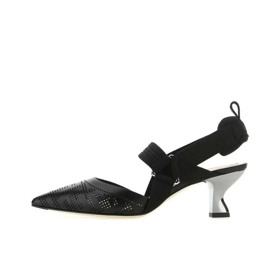 FENDI Colibri Irregular Heel High Heels Women's Black