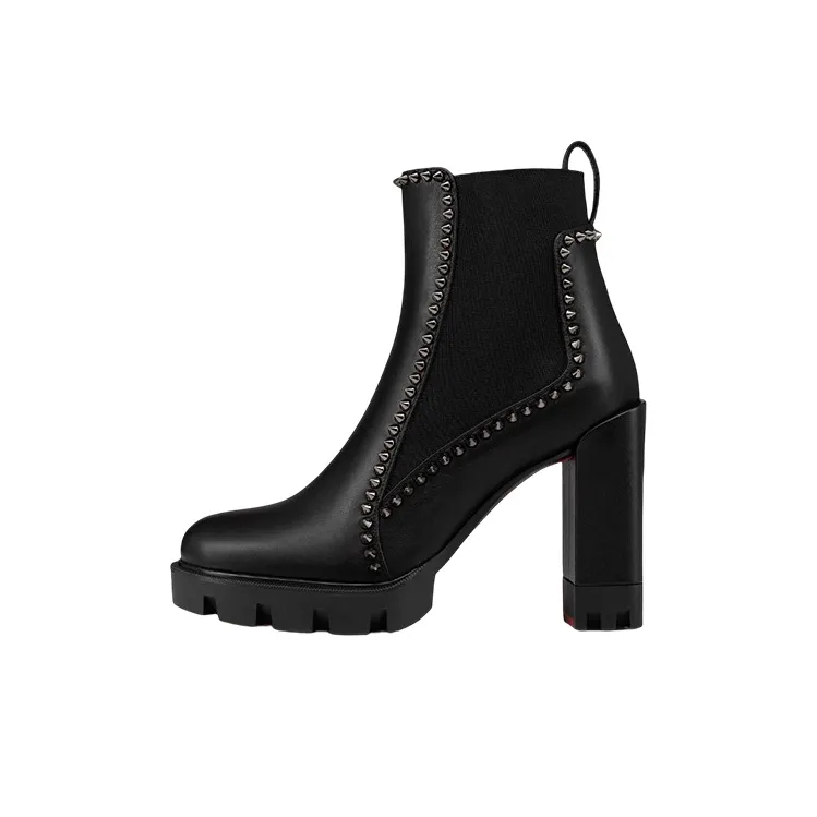 Christian Louboutin 105mm Studded Leather Ankle Boots