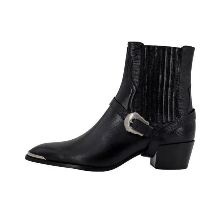 CELINE Ankle Boots Men's Black