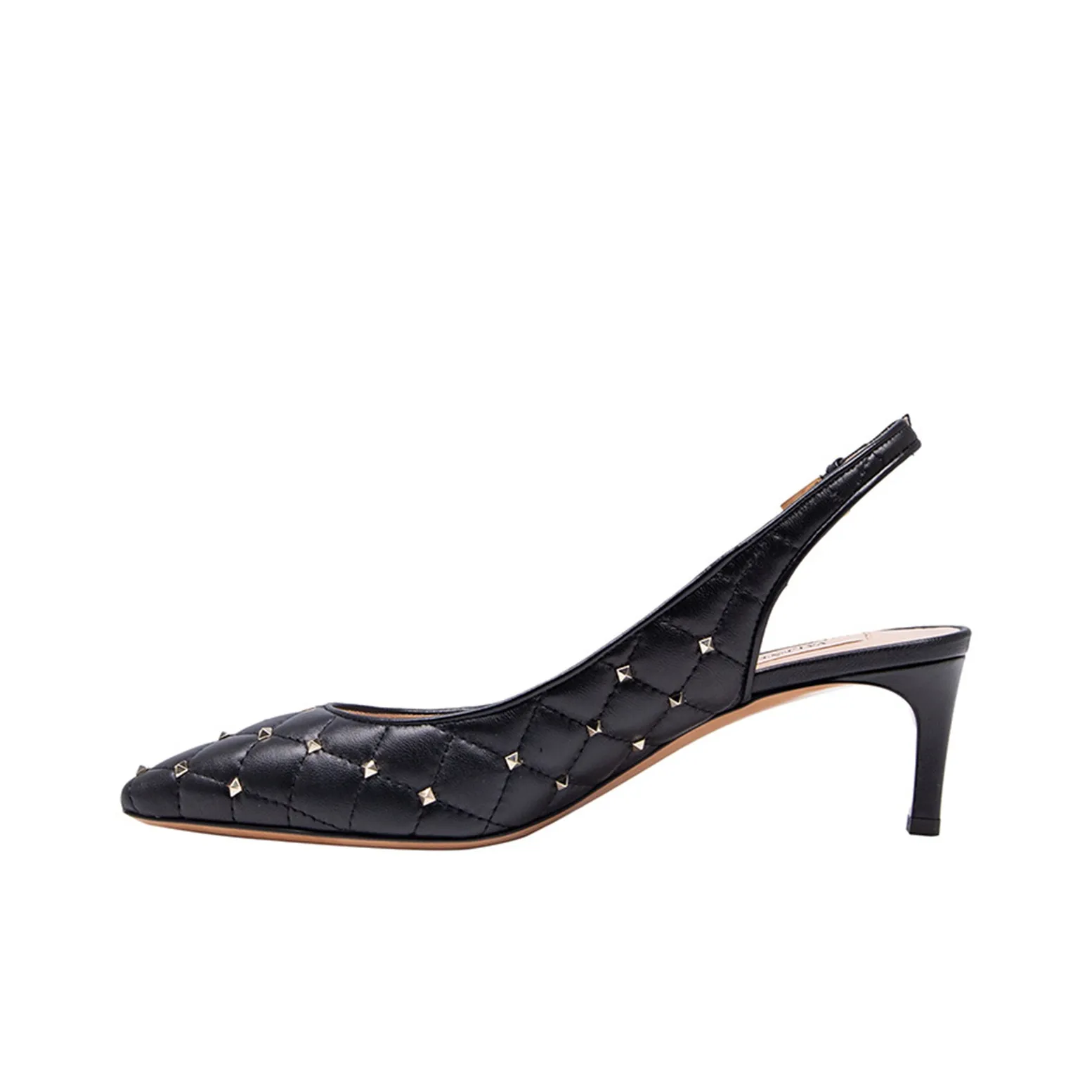Valentino Slim Heel Stylish Sandal 6cm Women's Black