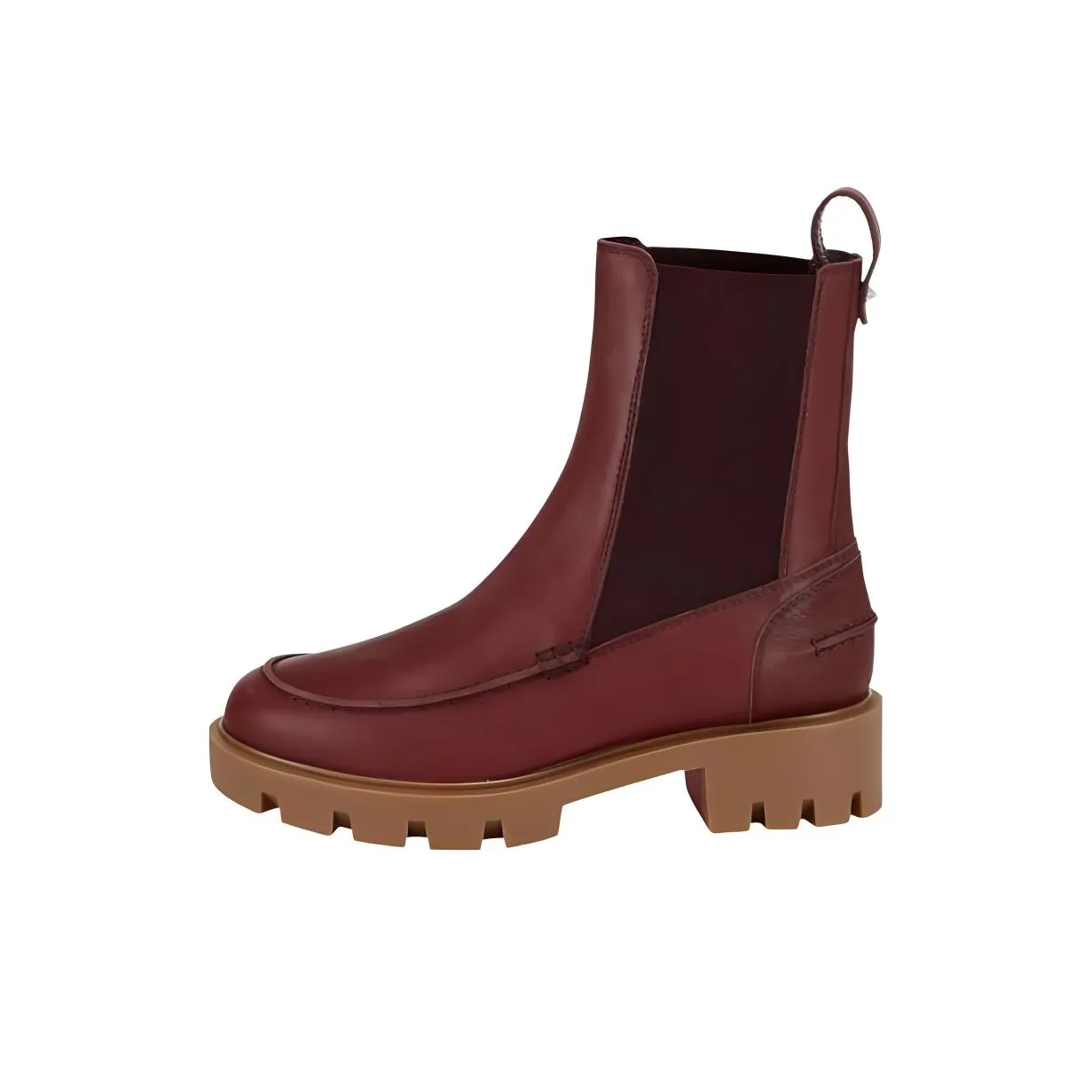 CL Short Chelsea Boots Women's Red Brown