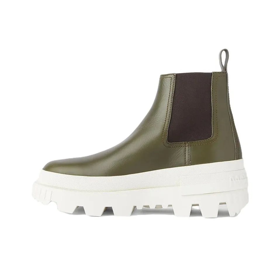 Moncler Short Chelsea Boots Men's Green