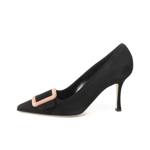 MANOLO BLAHNIK Высокие каблуки Черные Женские