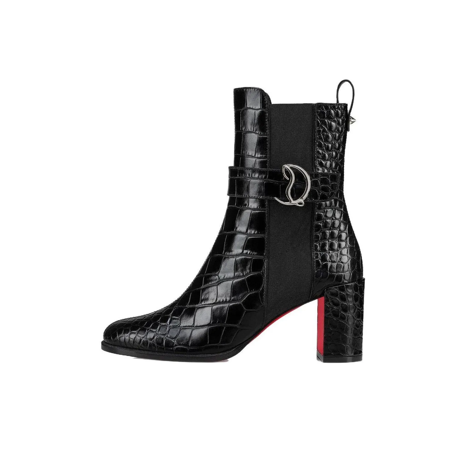 CL LUBOTING Chelsea Booty Short Chelsea Boots 7cm Women's Black