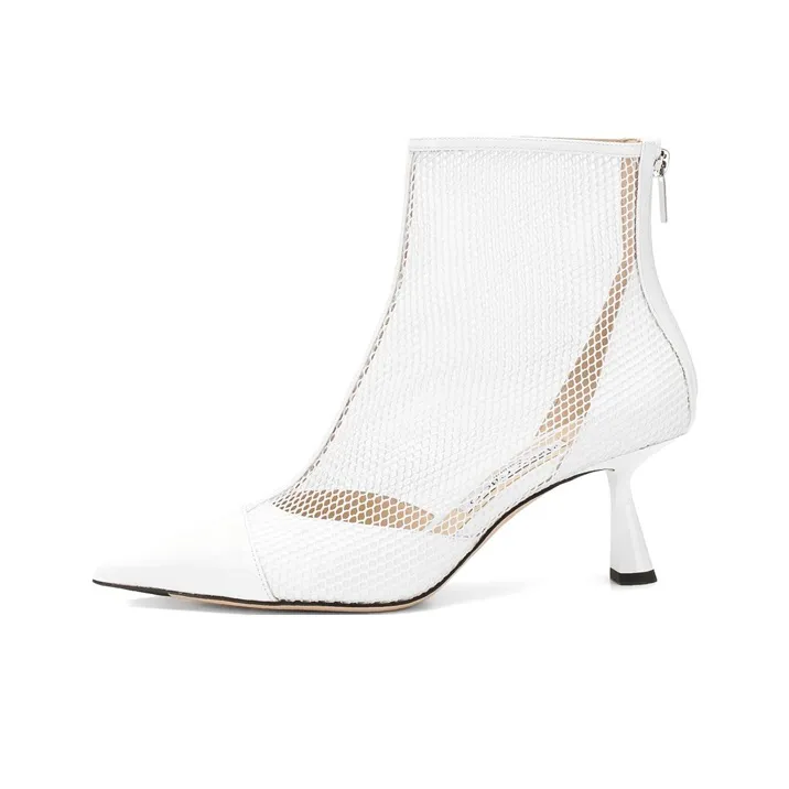 Jimmy Choo Kix 65 Ankle Boots Women's White