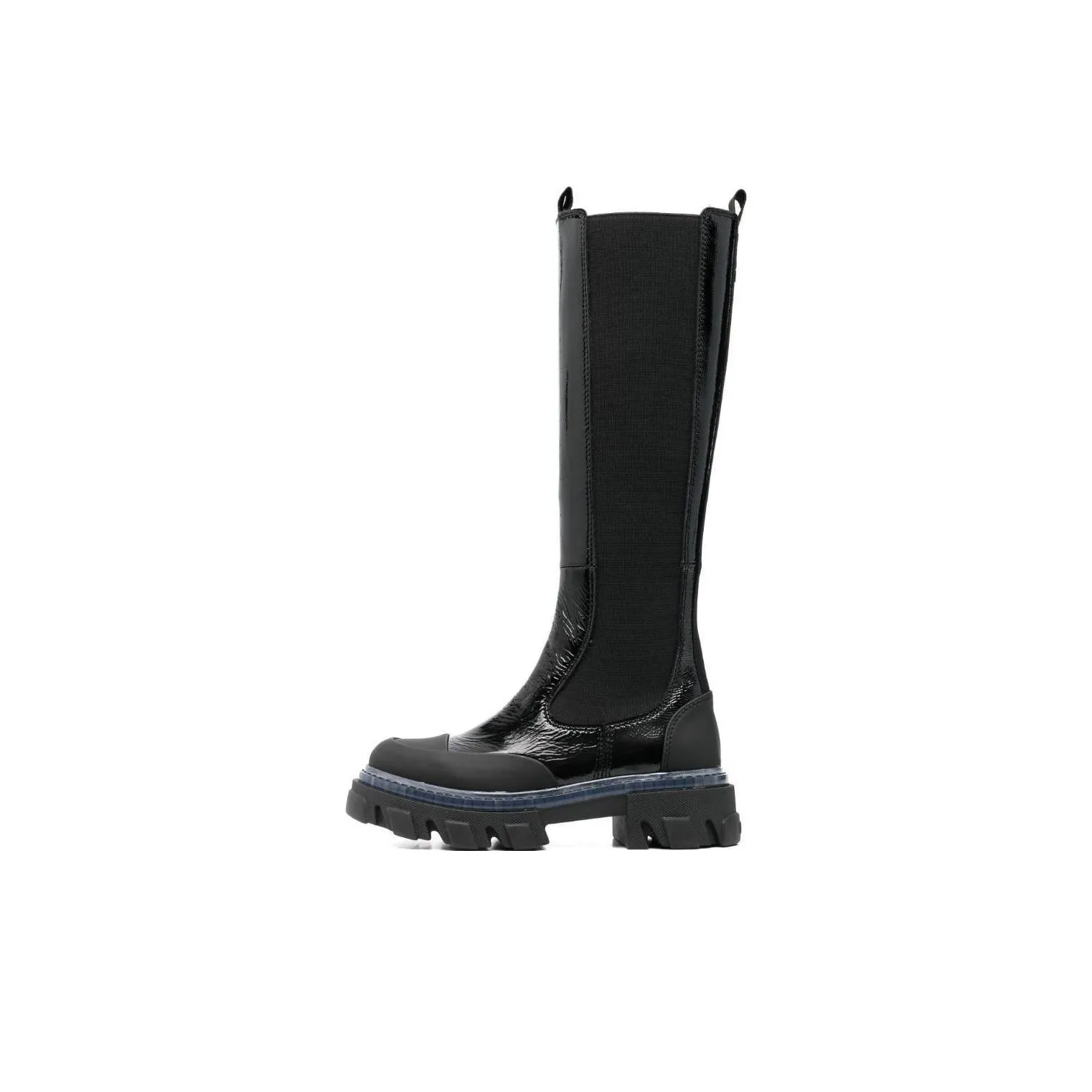 GANNI 50mm Knee-high Leather Boots