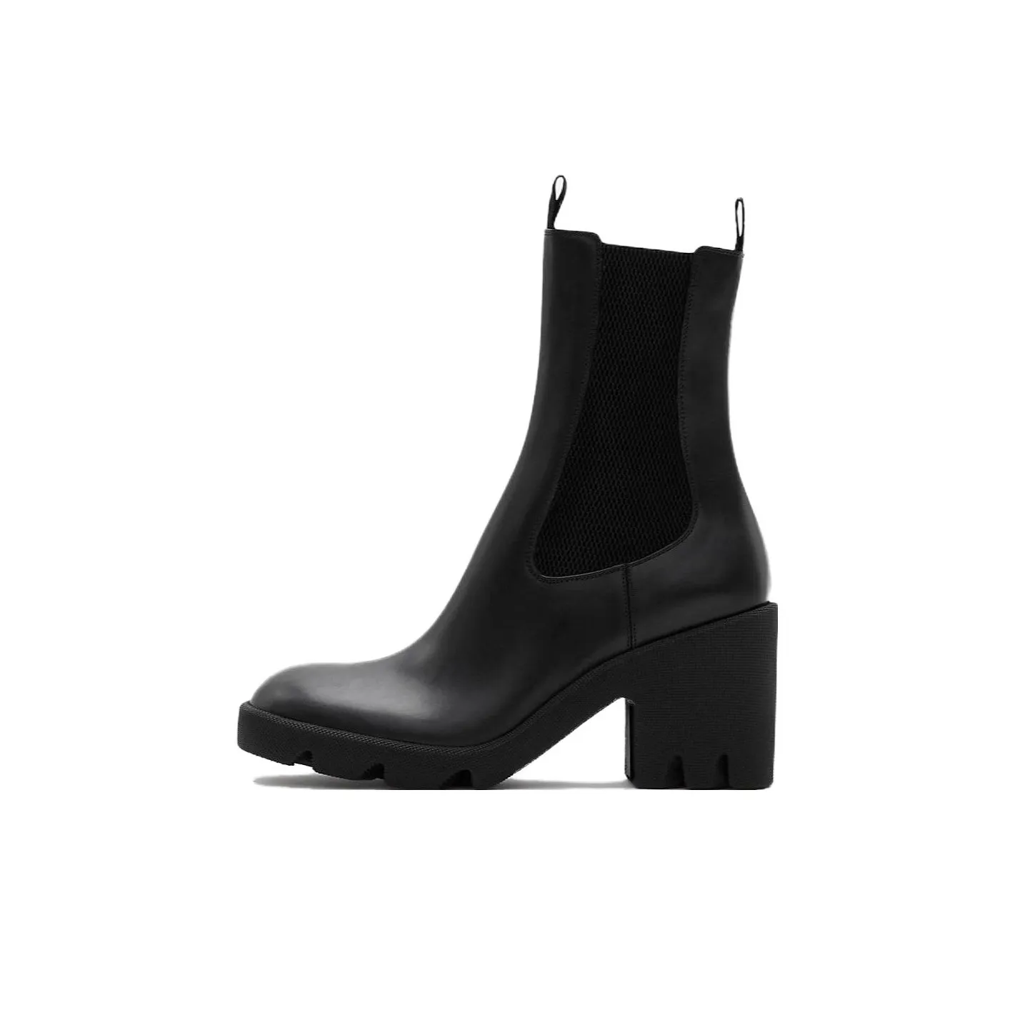 Burberry Elasticated-panel Leather Boots