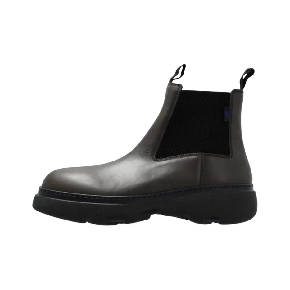 Burberry Creeper Short Chelsea Boots Men's Black