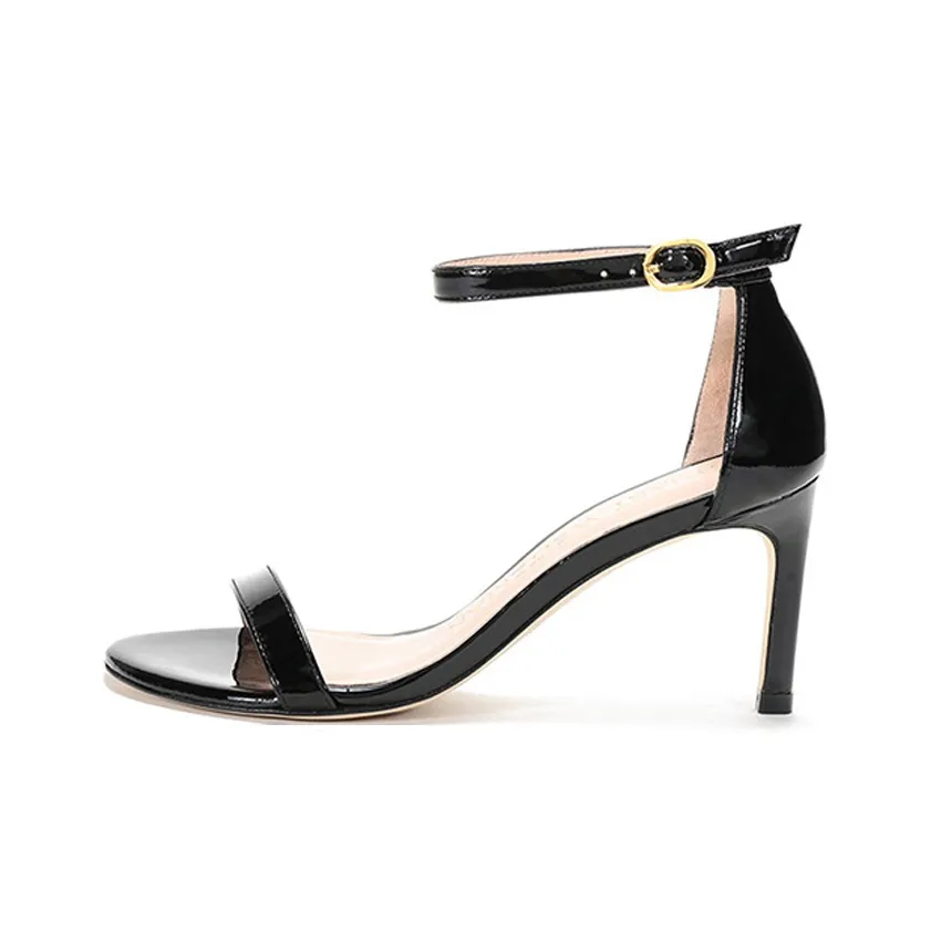 Stuart Weitzman/SW Slim Heel Fashion Sandal 7.5cm Women's Black