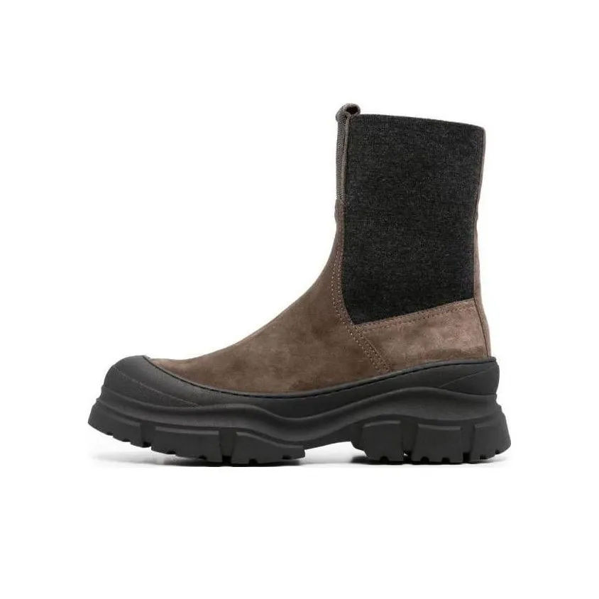 Brunello Cucinelli Monili Embellished Slip On Ankle Altra boots Women's