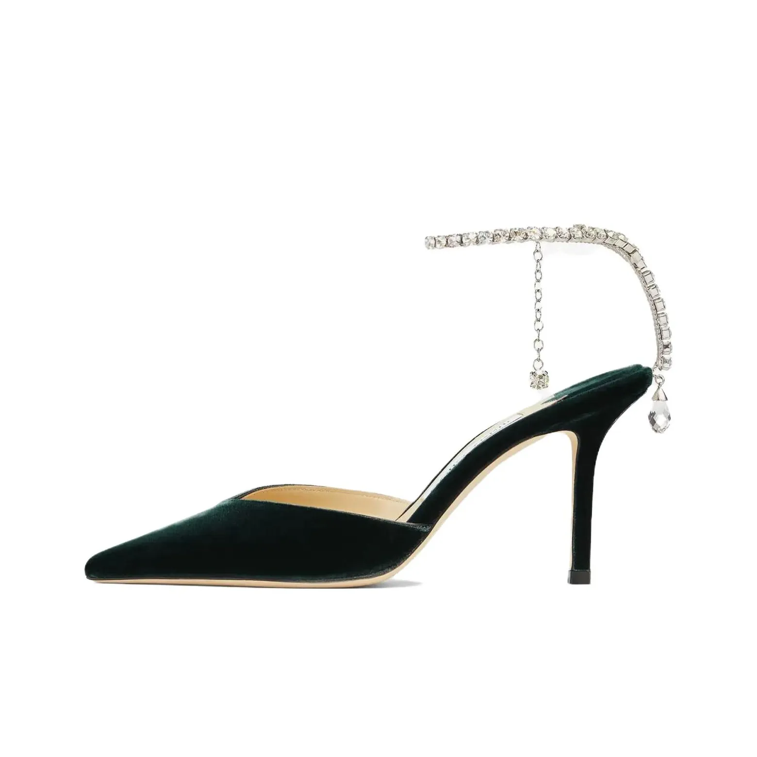 Jimmy Choo Saeda 85mm Crystal-embellished Pumps
