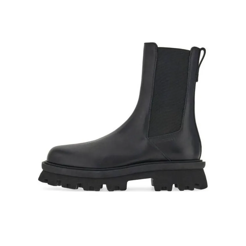 FERRAGAMO Chunky Chelsea Leather Boots