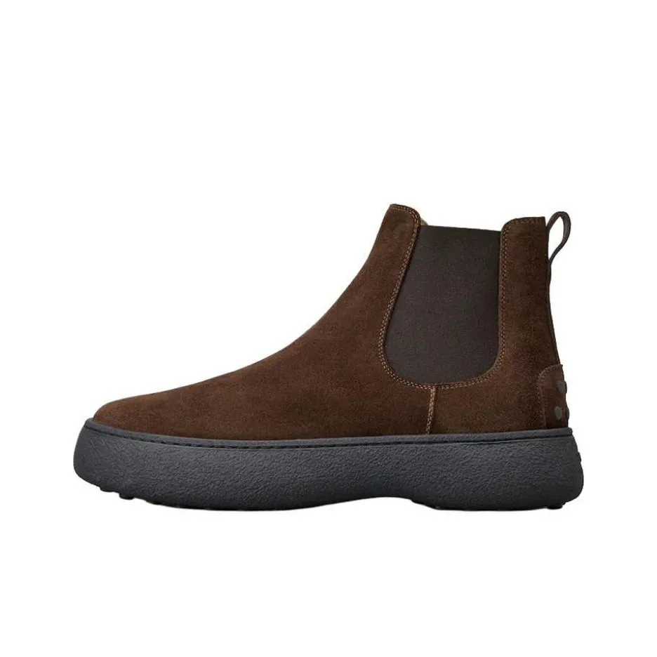TOD'S Flatform Round-Toe Ankle Boots
