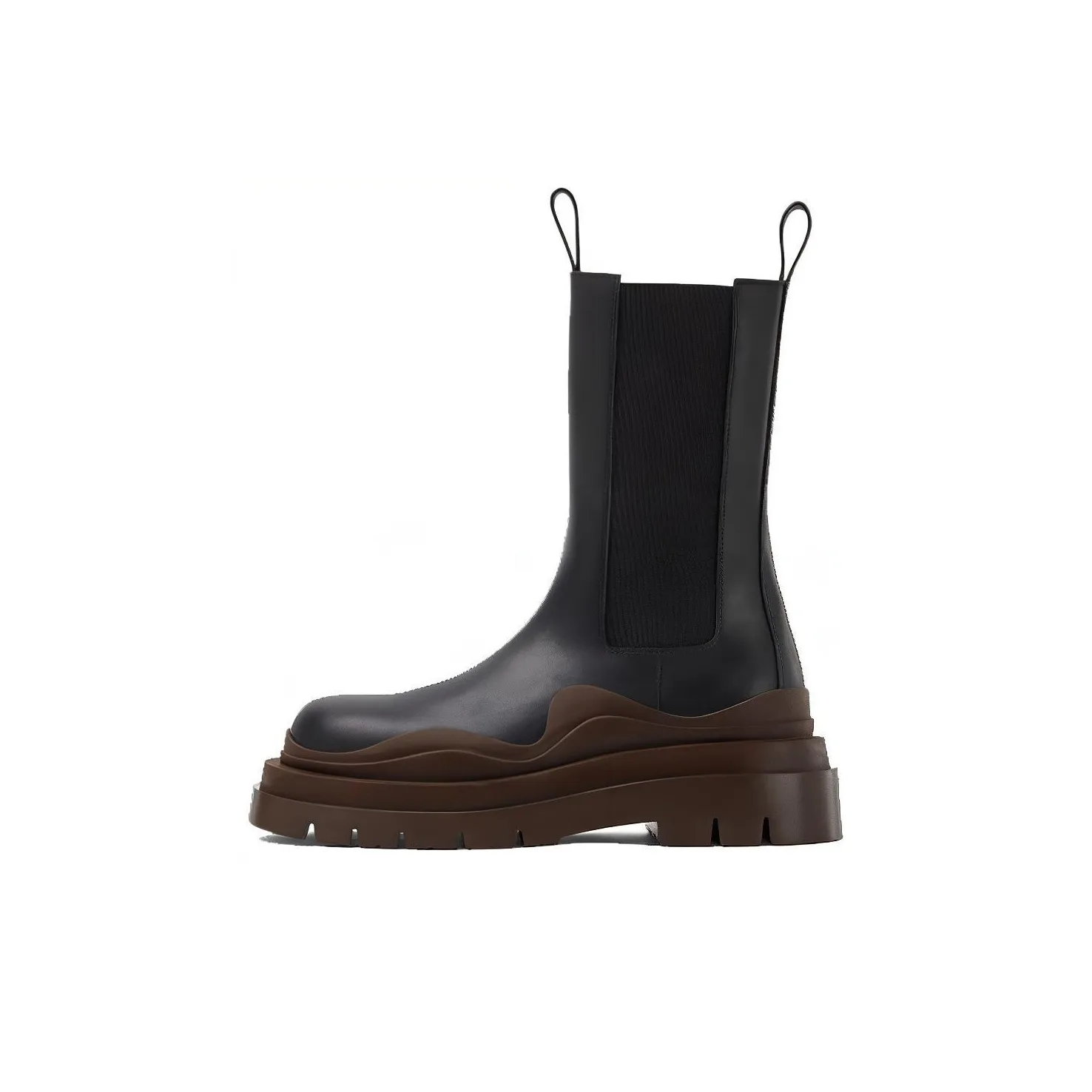 Bottega Veneta Tire Chelsea Boots Women's Black Brown