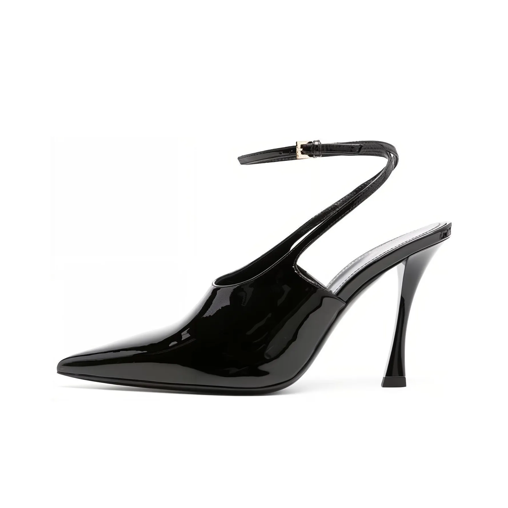 Givenchy 95mm Patent Leather Slingback Pumps