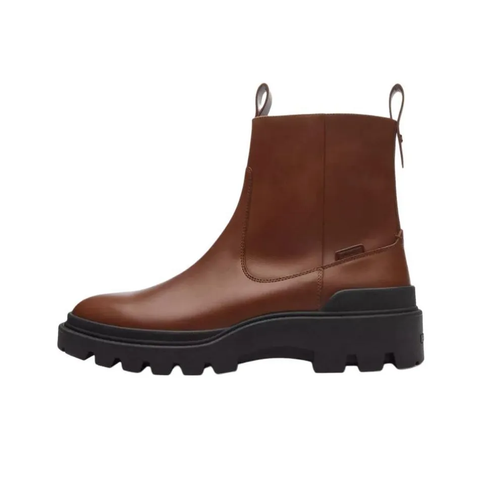 COACH Caiden Ankle Boots 4cm Men's Brown