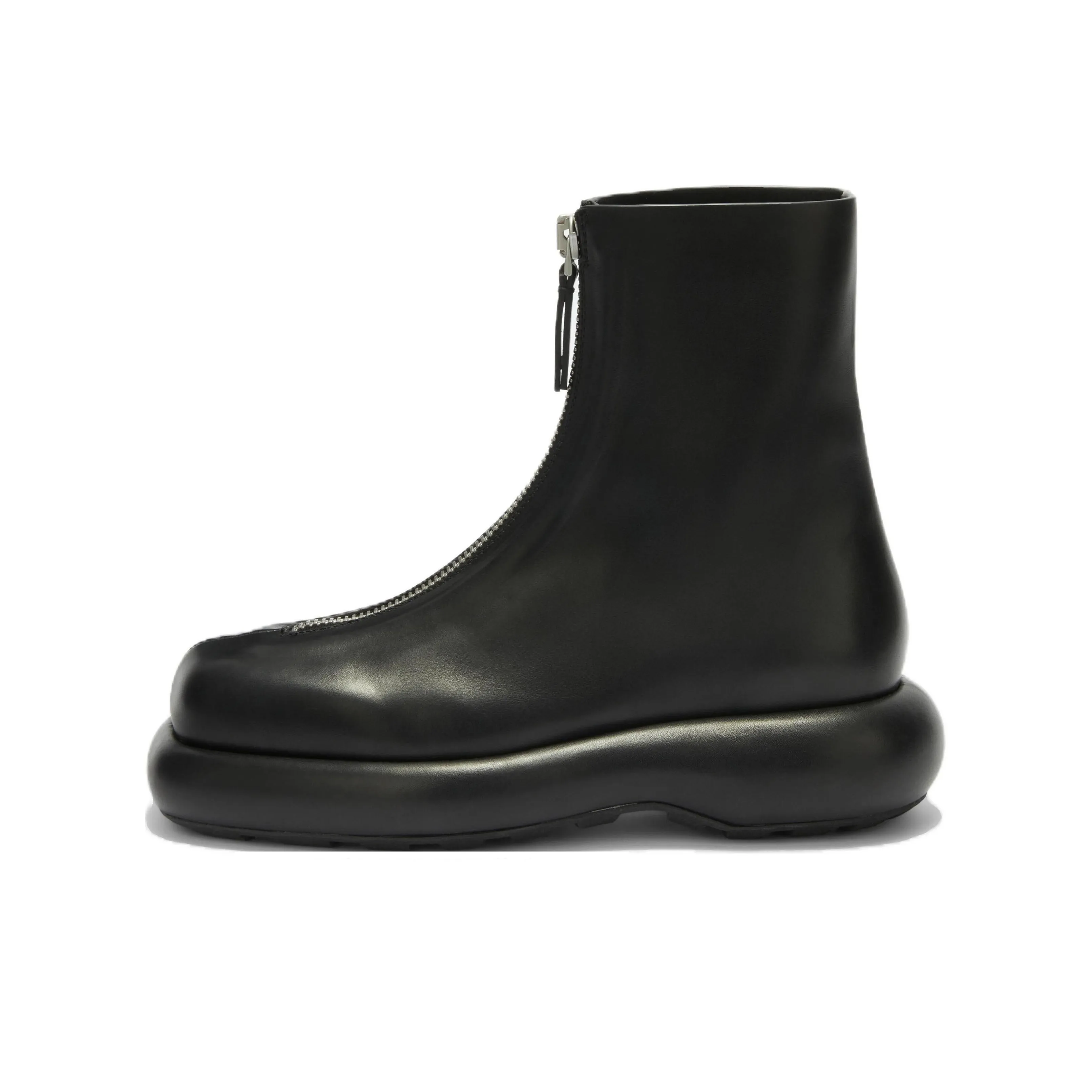 JIL SANDER Squared Toe Zipped Ankle Boots Women's