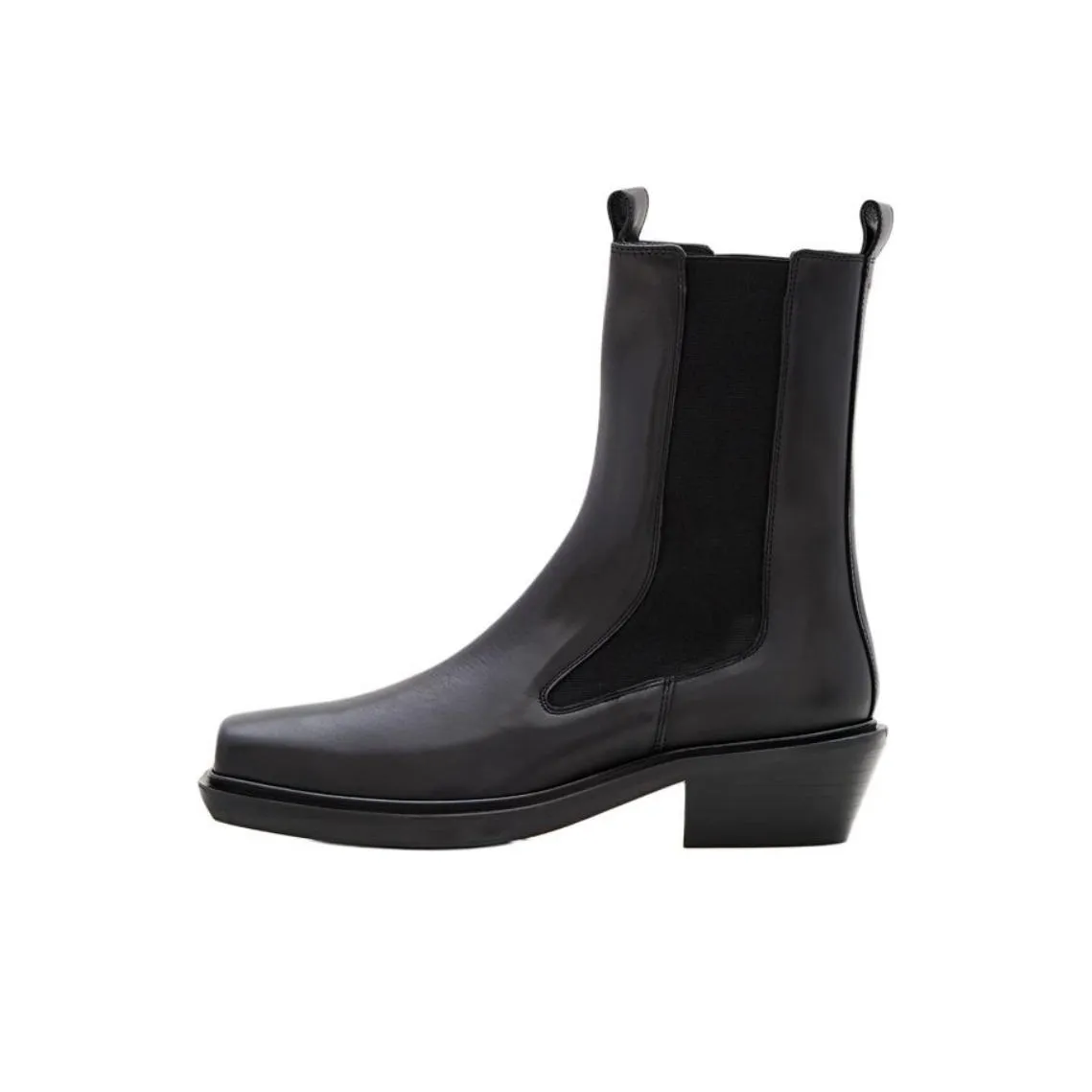 Aeyde Antonia Short Chelsea Boots Women's Black