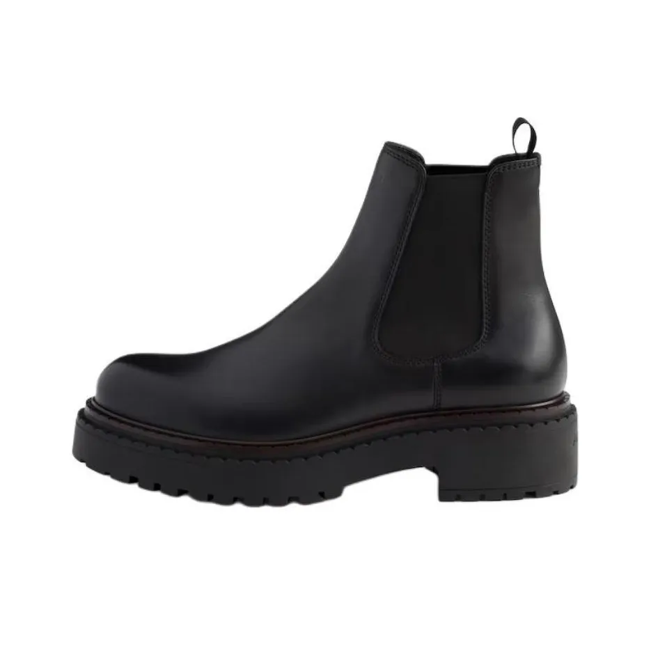 PRADA Short Chelsea Boots 6cm Men's Black