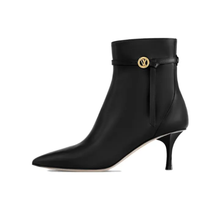 LOUIS VUITTON Stellar Ankle Boots 6.5cm Women's Black