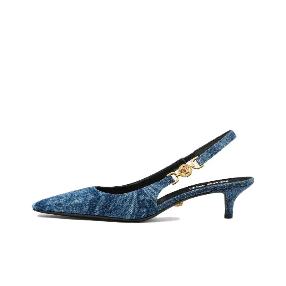 FANSIZHE Barocco Узкий каблук Высокие каблуки 4CM Женские Синий