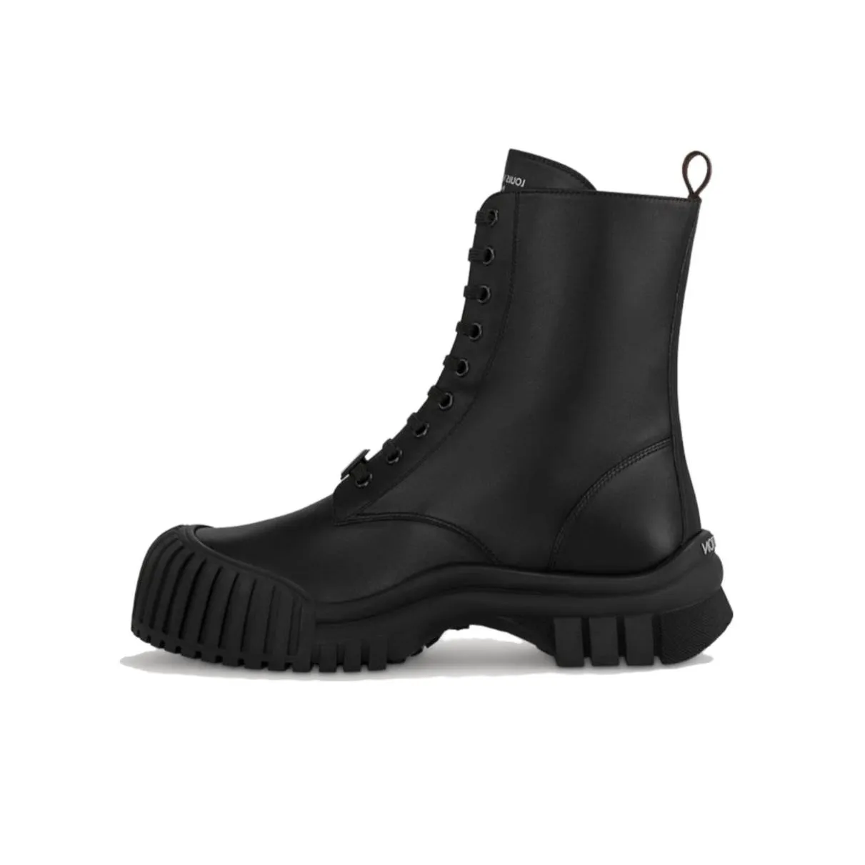 LOUIS VUITTON Ruby Flat Ranger Boots 'Black Plain' Women's