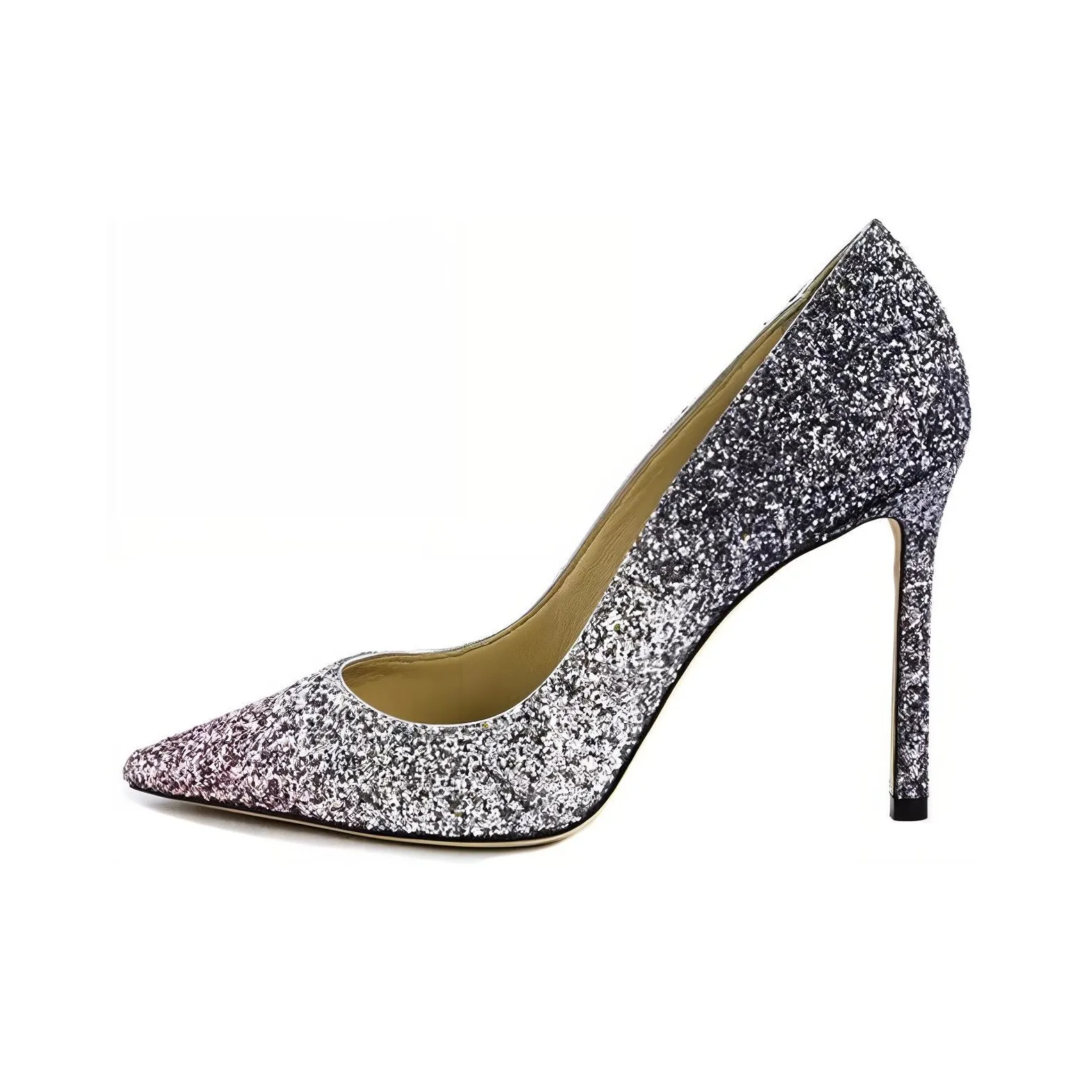 Jimmy Choo ROMY Slim Heel High Heels 10cm Women's Purple Silver Gradient