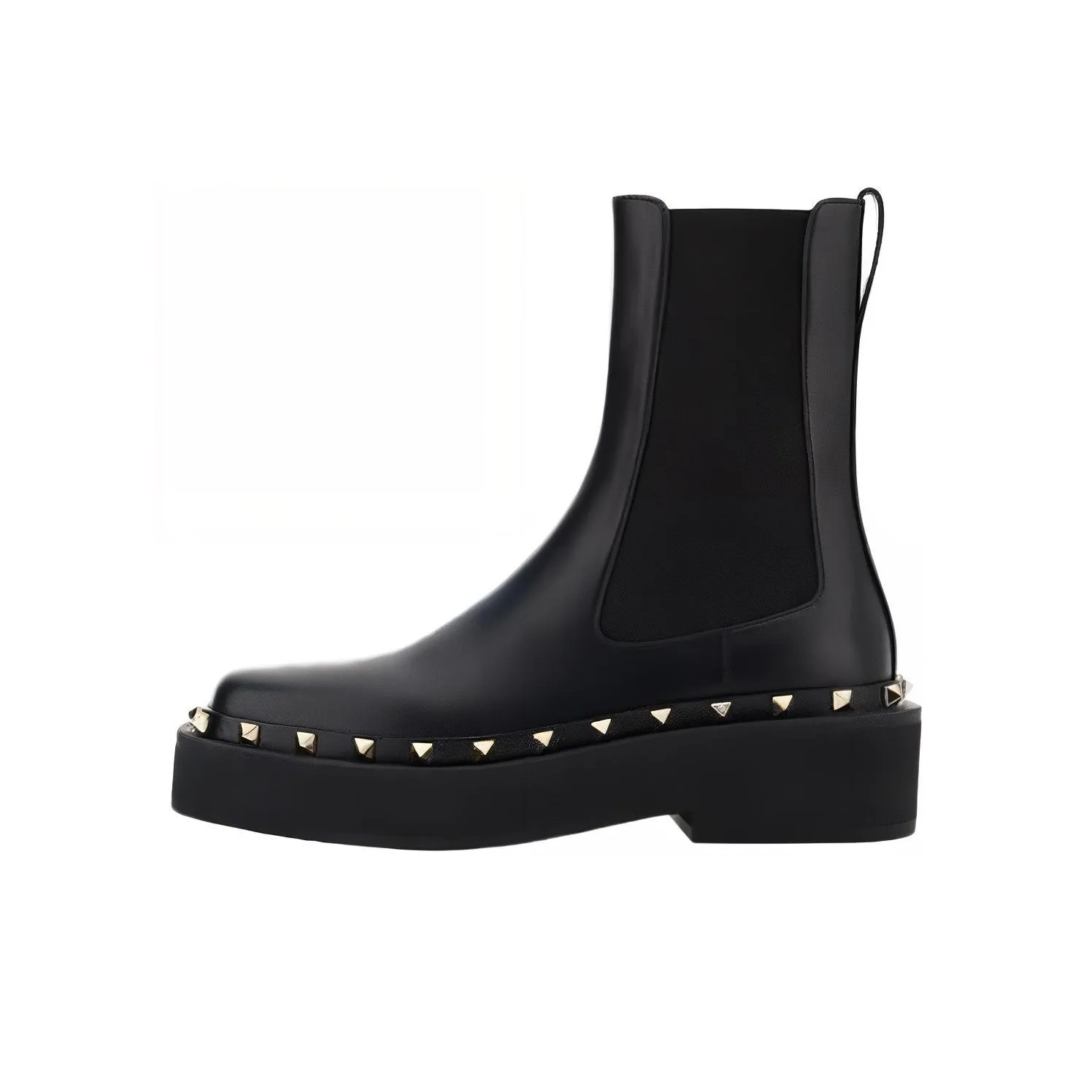 Valentino Short Chelsea Boots 7cm Women's Black