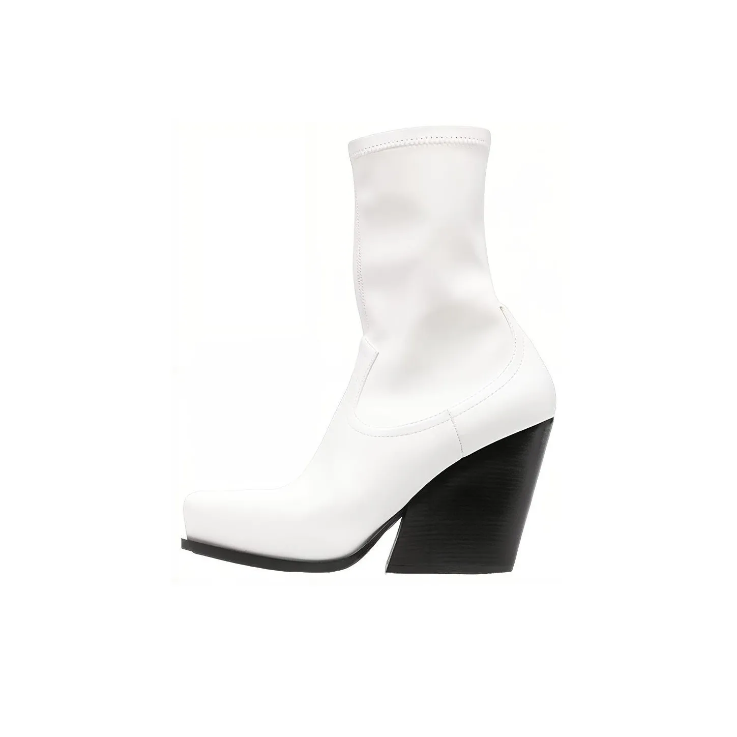 Stella McCartney Side Zipped Cowboy Stretch Ankle Boots Women's